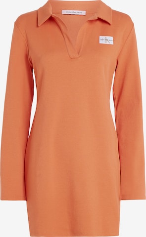 Calvin Klein Jeans Jurk in Oranje: voorkant