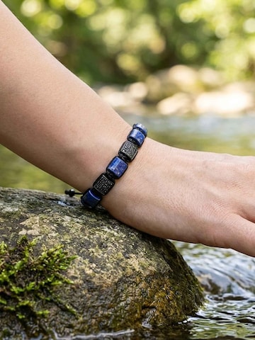 UNIQAL Armband 'LAPIS LAZULI ZIRKONIA' in Blauw