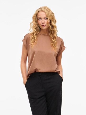 VILA Shirt 'VIEllette' in Bruin: voorkant