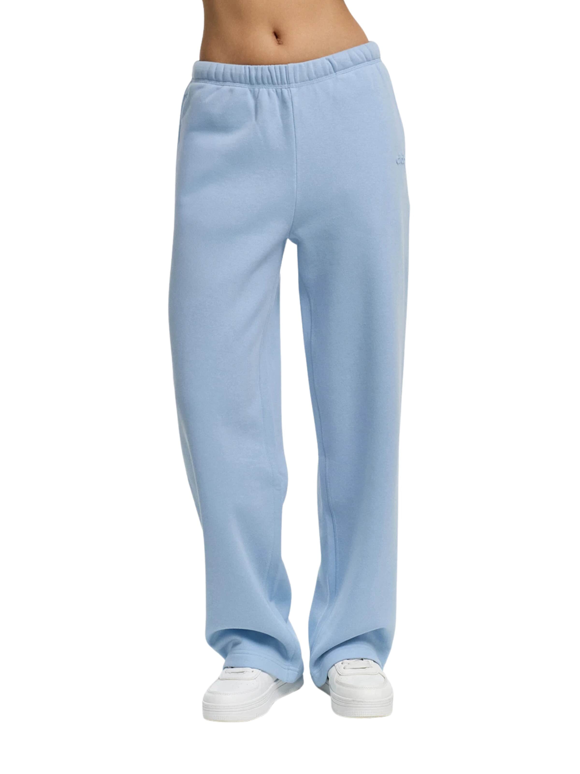 Wide Leg Pantalon 'Everyday Relaxed Fit Straight Pants' cfab (formerly creamy fabrics) en bleu : devant