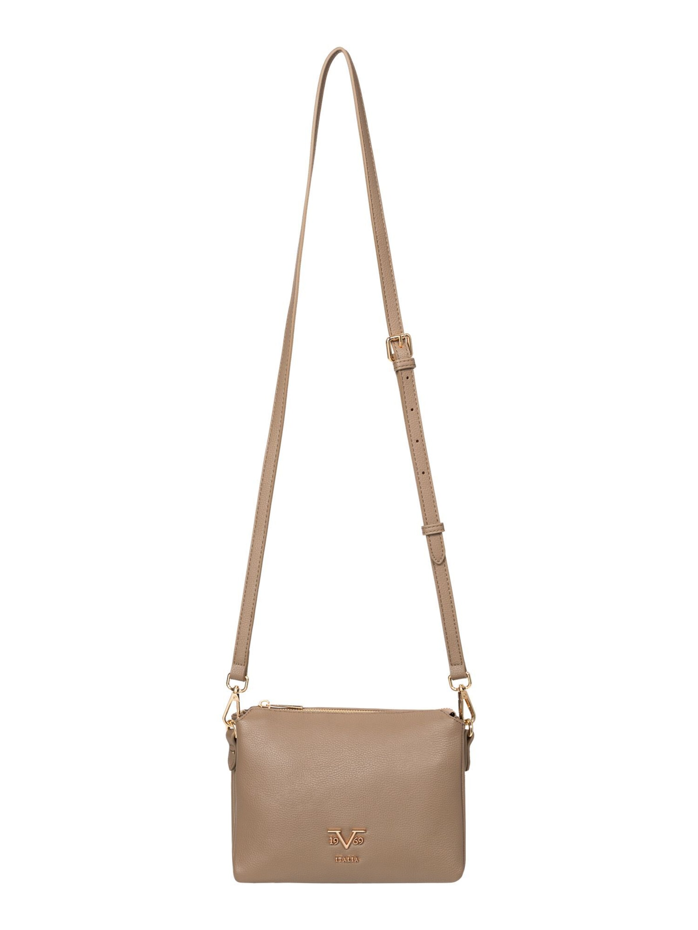 19V69 ITALIA Skuldertaske 'Billie' i grå: forside