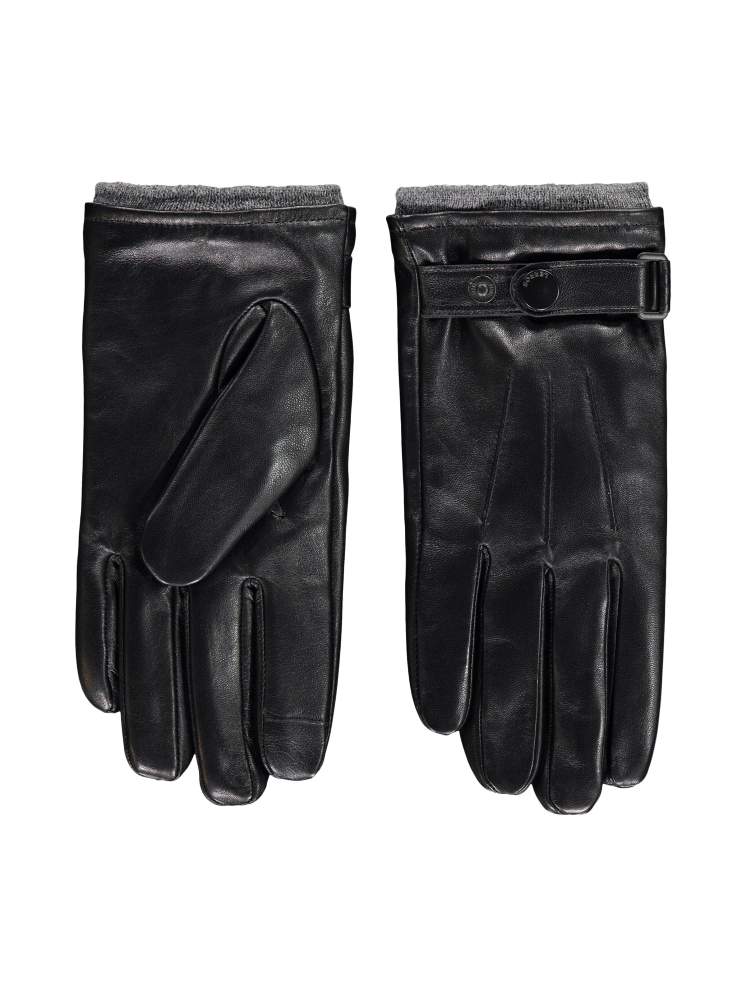 LERROS Fingerhandschuhe in Schwarz