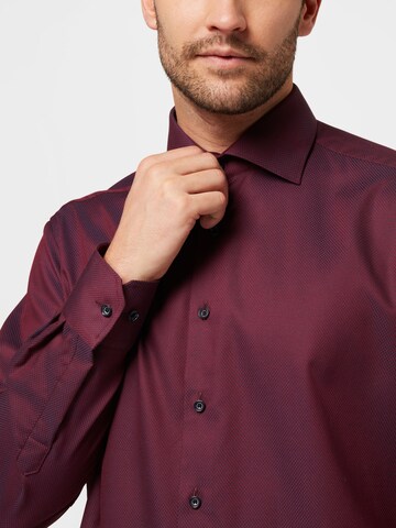 ETERNA - Ajuste regular Camisa de negocios en rojo