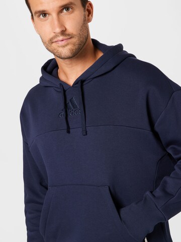 ADIDAS SPORTSWEAR Αθλητική μπλούζα φούτερ 'Studio Lounge Fleece' σε μπλε