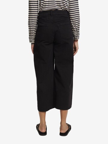 ESPRIT Wide Leg Hose in Schwarz