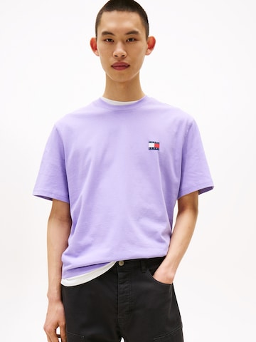 Tommy Jeans Μπλουζάκι σε λιλά: μπροστά