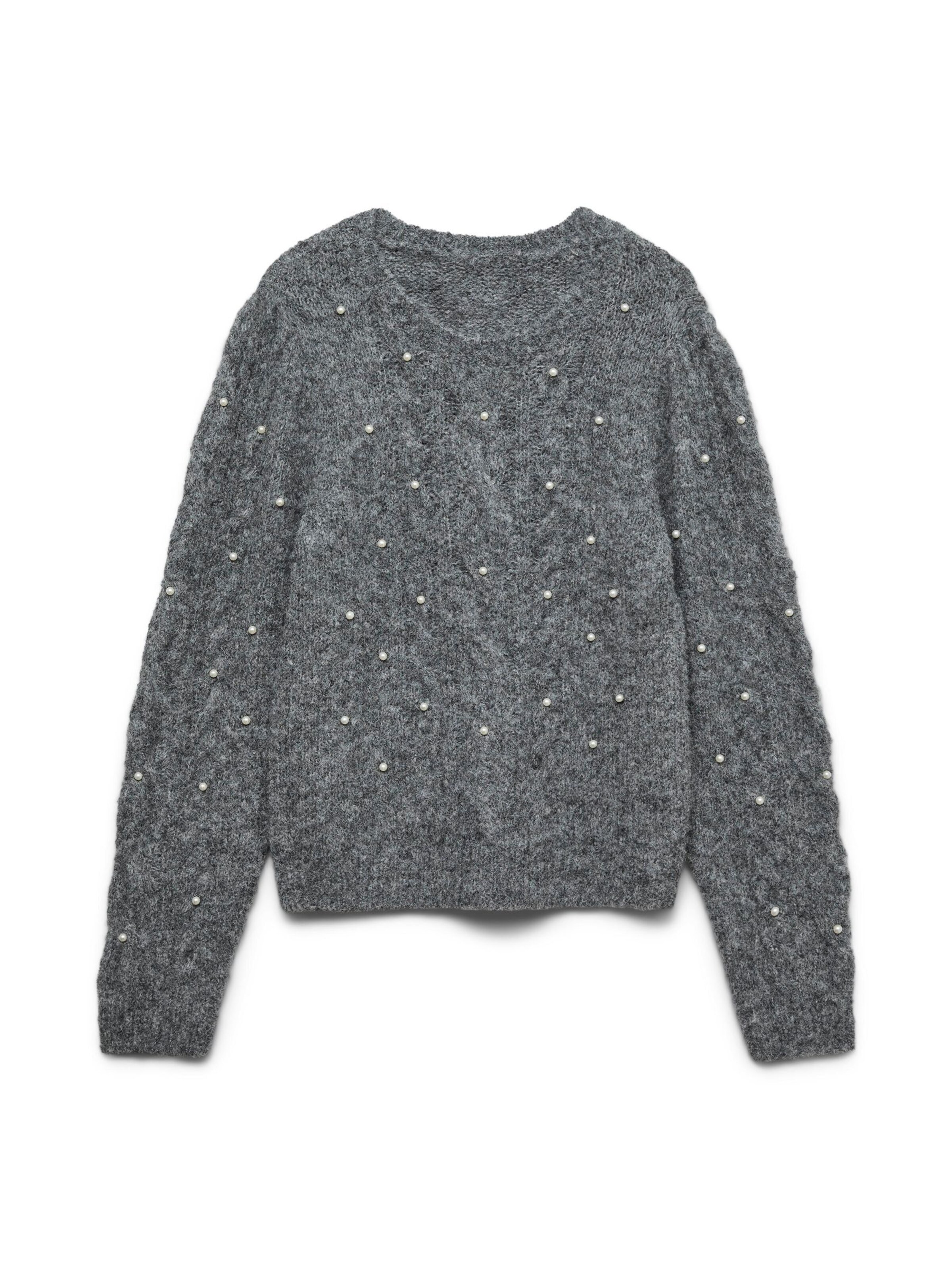 VERO MODA Pullover 'VMNOVAH' i grå: forside