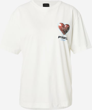PINKO - Camisa 'STREPITOSO' em branco: frente