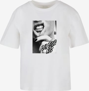 T-shirt 'Lip Tattoo' Mister Tee en blanc : devant