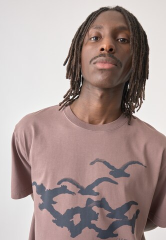 Cleptomanicx T-Shirt in Braun