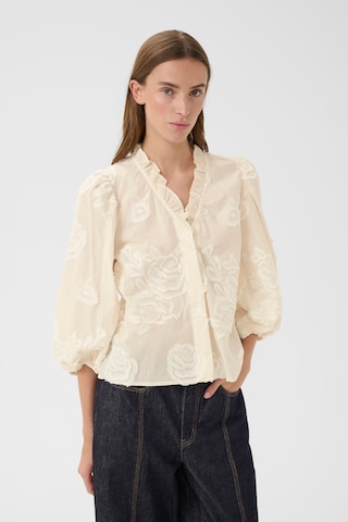 KAREN BY SIMONSEN Bluse 'KBErmine' in Beige: Vorderseite