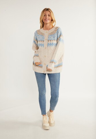 usha BLUE LABEL Knit Cardigan 'Lynnea' in Beige