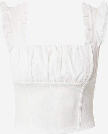 Gina Tricot - Top 'Pella' em branco: frente