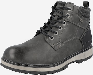 TOM TAILOR Veterboots in Zwart: voorkant