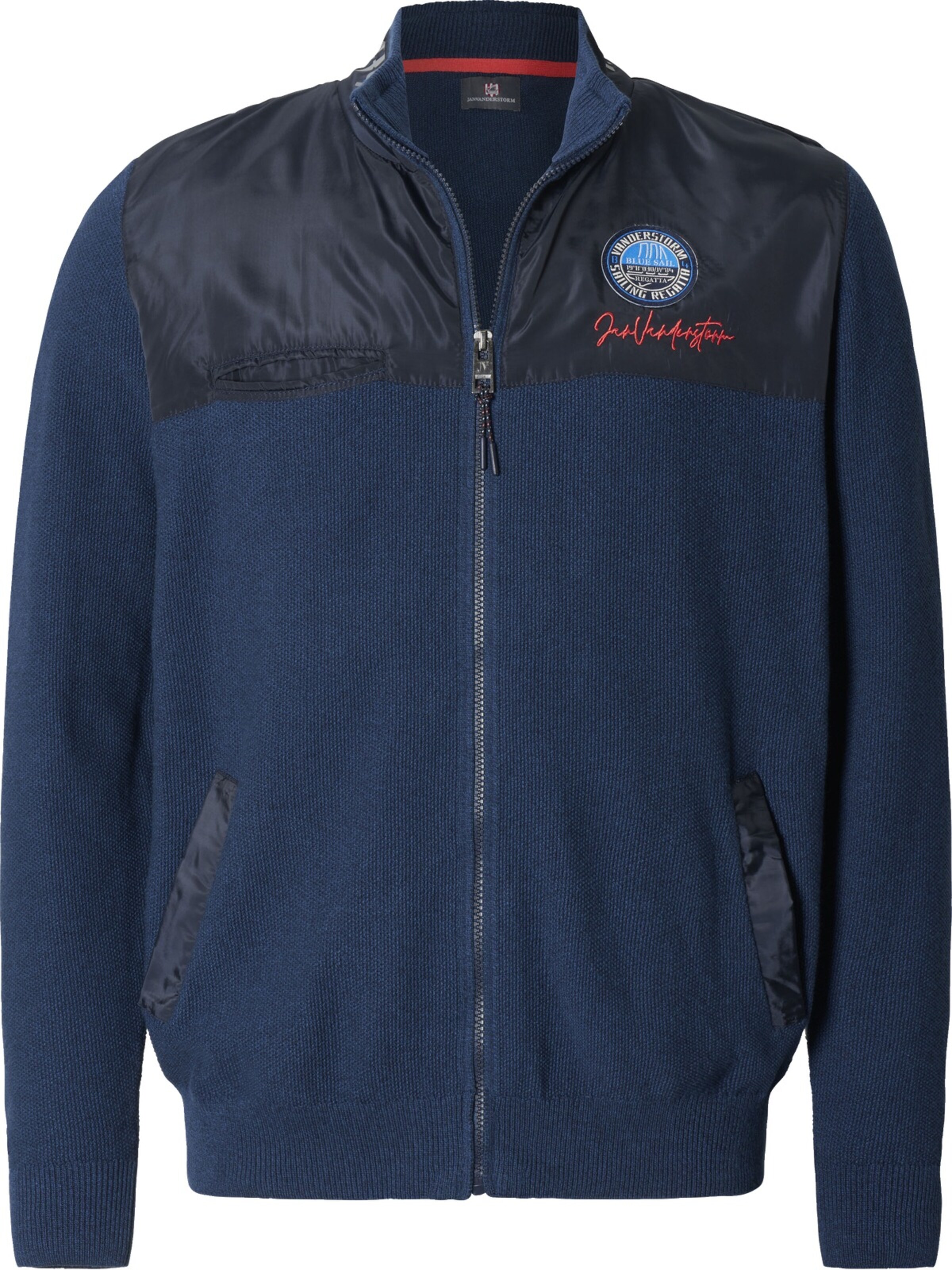 Jan Vanderstorm Between-Season Jacket 'Radorm' in Blue: front