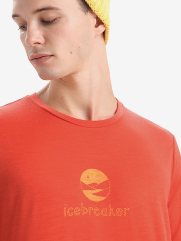 ICEBREAKER - Camisa funcionais 'Tech Lite II' em vermelho