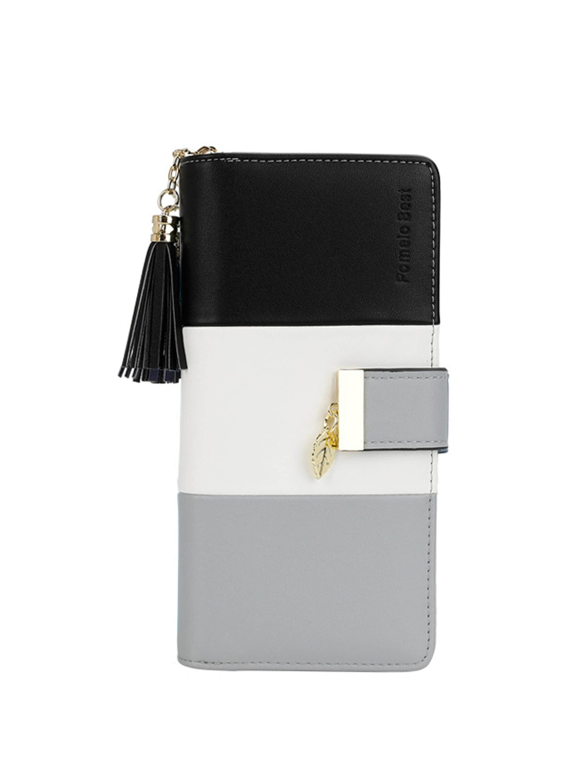 Pomelo Best Wallet 'Pomelo Best Portemonnaie Damen Klassisch Minimalistisch' in Black: front