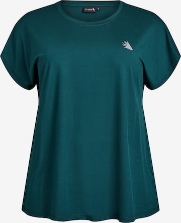 žalia Zizzi Marškinėliai 'Abasic': priekis