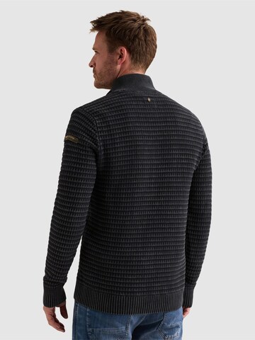 PME Legend Pullover 'Pullover with high collar and stone wash' i blå