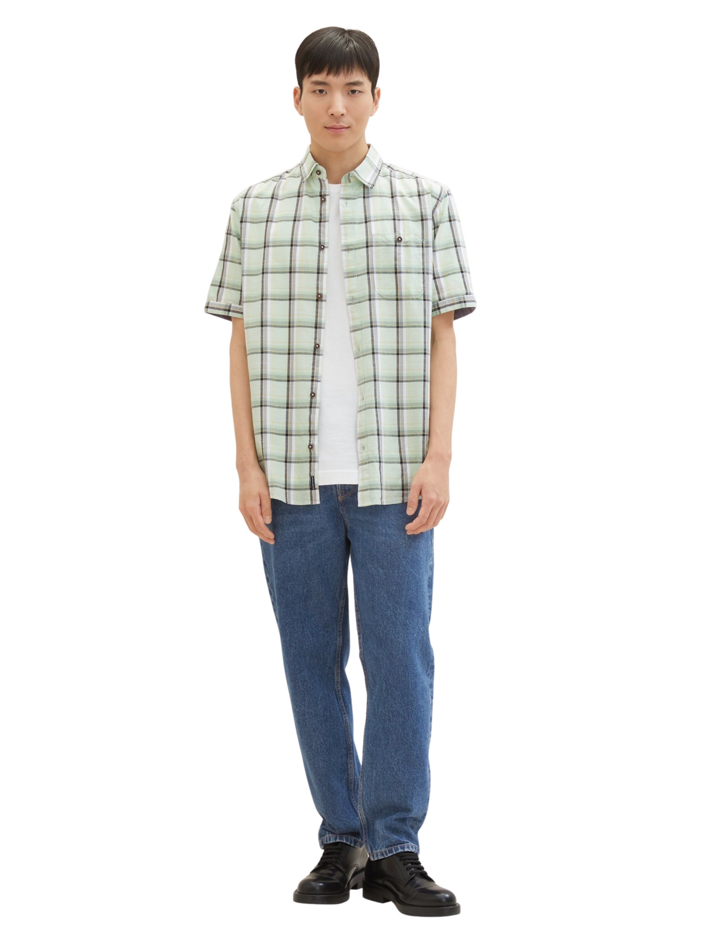 TOM TAILOR Regular Fit Skjorte i grøn