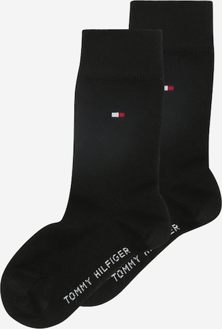 TOMMY HILFIGER Къси чорапи в черно: отпред