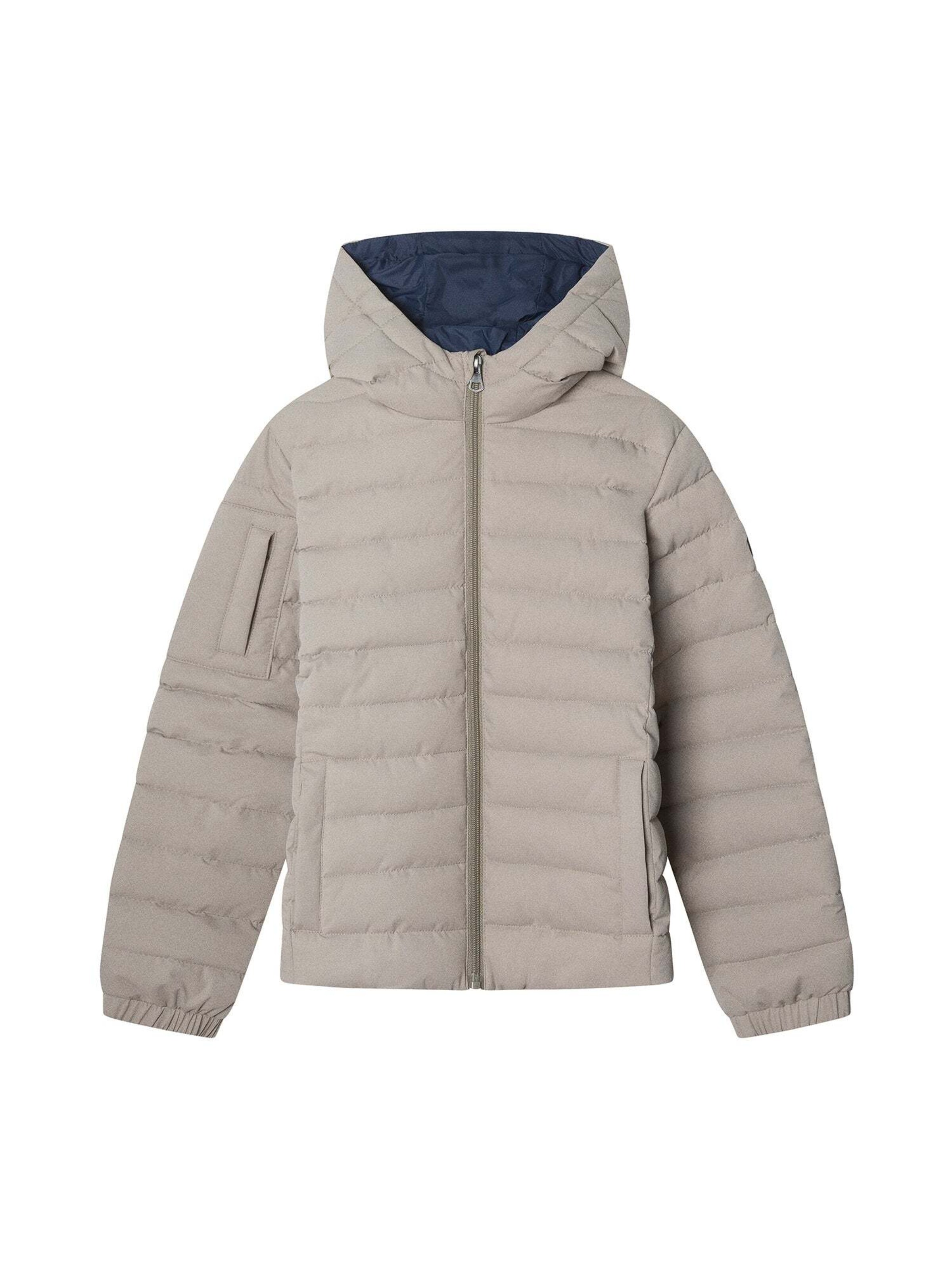 Hackett London Tussenjas 'Puffa' in Grijs: voorkant