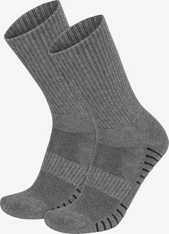 Chaussettes de sport normani en gris : devant