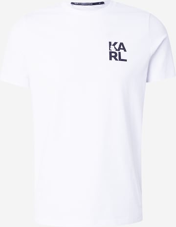 T-Shirt Karl Lagerfeld en blanc : devant