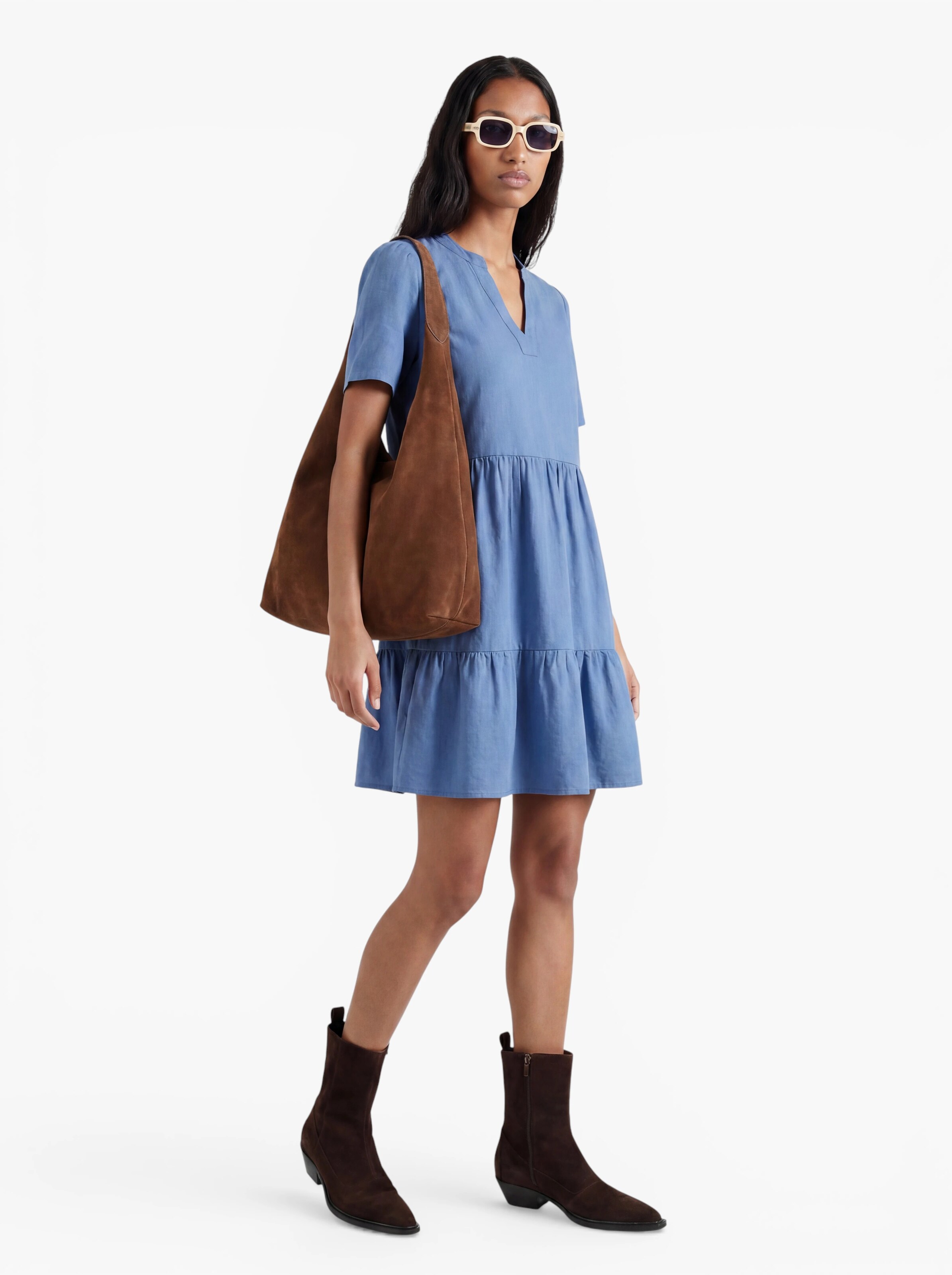 ONLY Jurk 'ONLTIRI-GOA' in Blauw