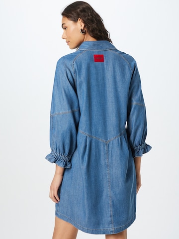 HUGO Red Shirt Dress 'Krizia' in Blue