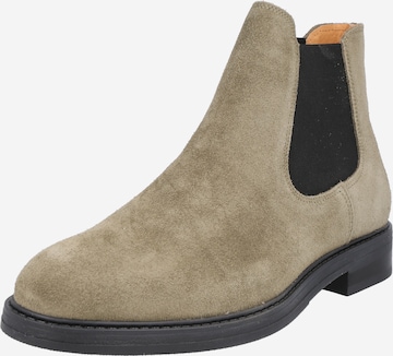 SELECTED HOMME Chelsea Boots in Green: front