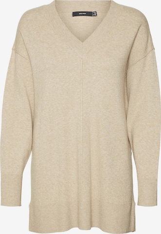 VERO MODA Trui 'Gold' in Beige: voorkant