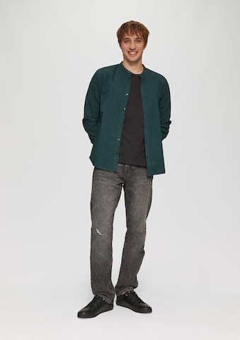 QS Slim fit Button Up Shirt in Green