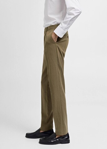 MANGO MAN Regular Pantalon 'Amalfip' in Groen