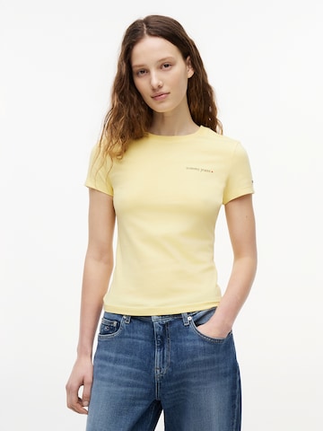 Tommy Jeans Shirts 'ESS' i gul: forside