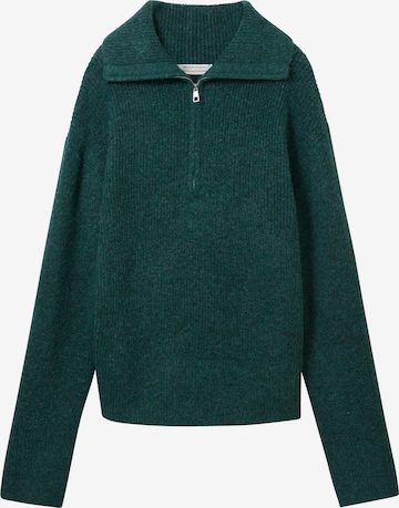 TOM TAILOR Sweater in Green: front