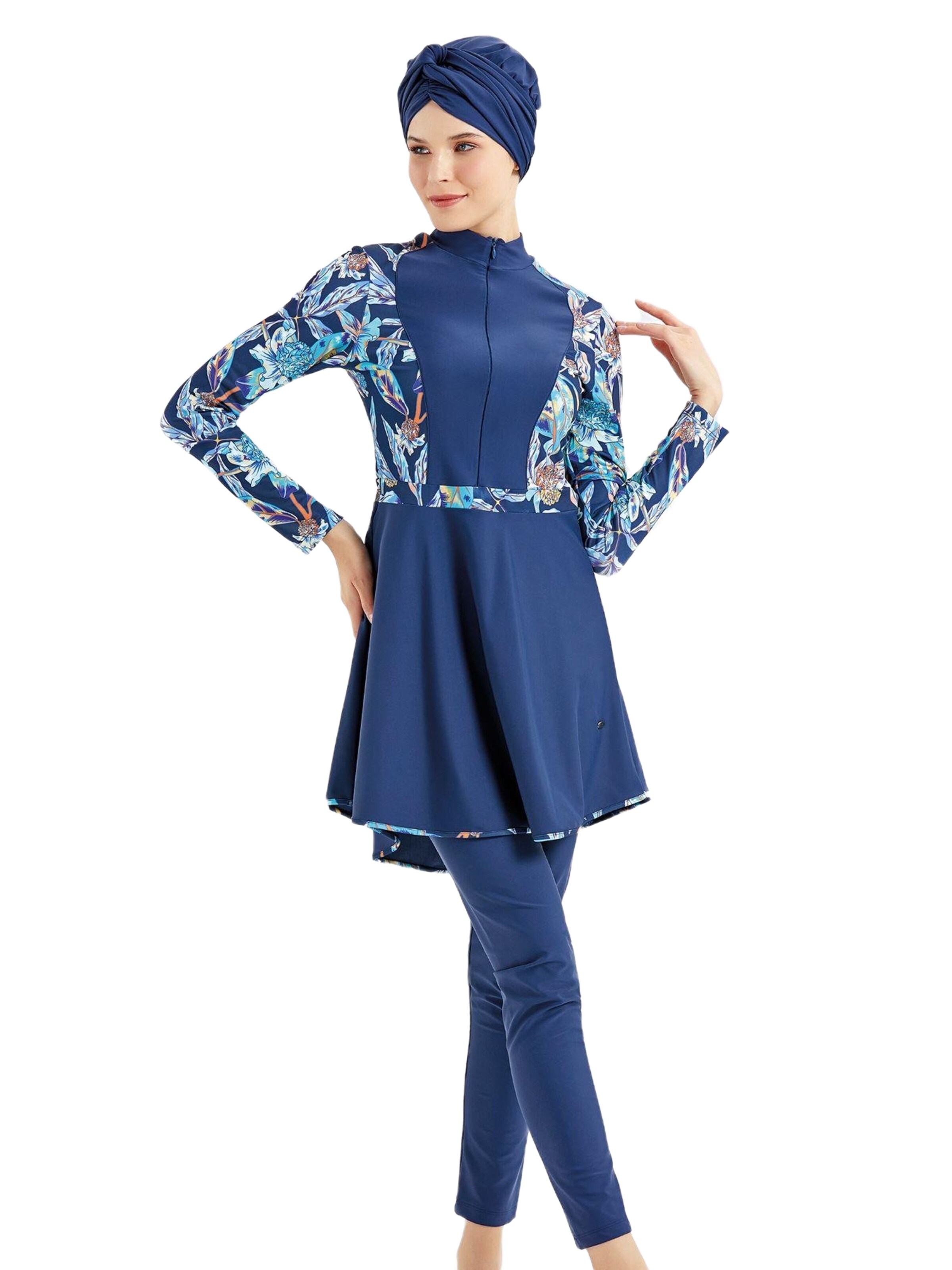 C&City Badeanzugkleid in Blau: Vorderseite