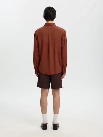 SELECTED Comfort Fit Skjorte i rød