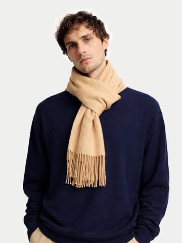 Sciarpa 'Unisex Cashmere Fringed Scarf' di GOBI Cashmere in beige: frontale