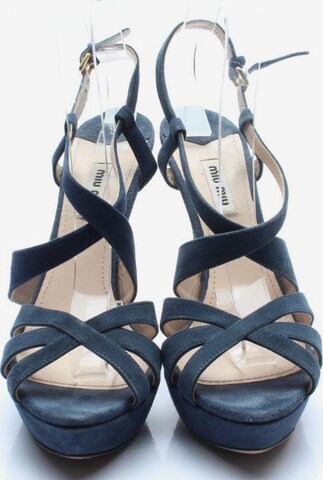 Miu Miu Sandals & High-Heeled Sandals in 39,5 in Blue