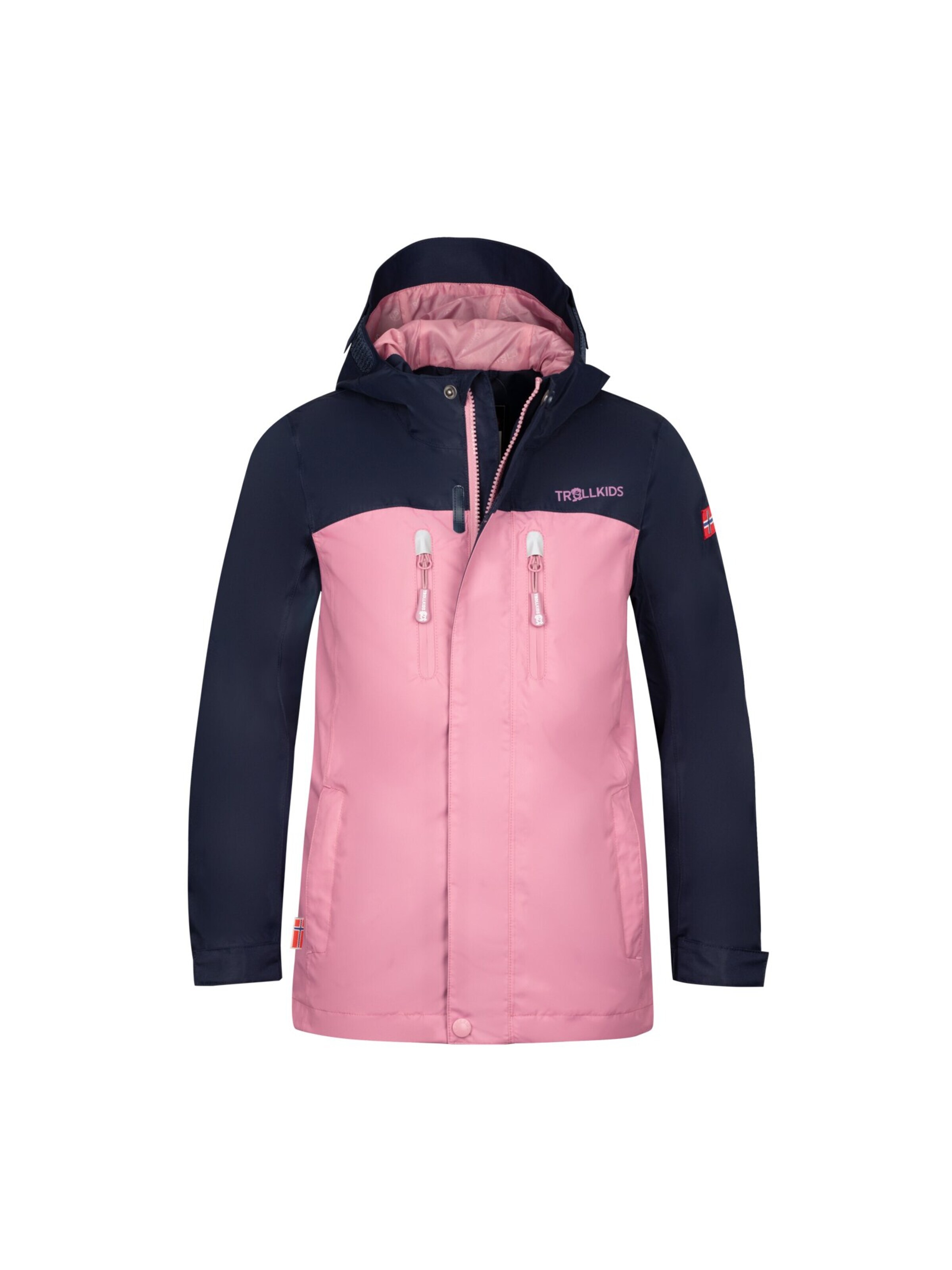 TROLLKIDS Outdoor jacket 'Nusfjord' in Pink: front