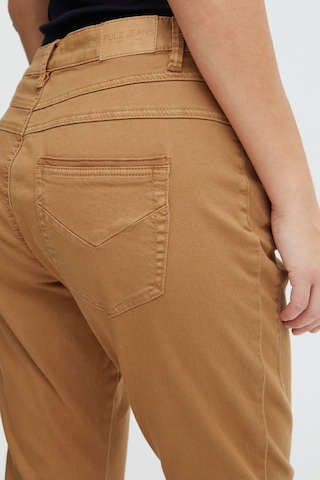 PULZ Jeans Slim fit Pants 'Melina' in Brown