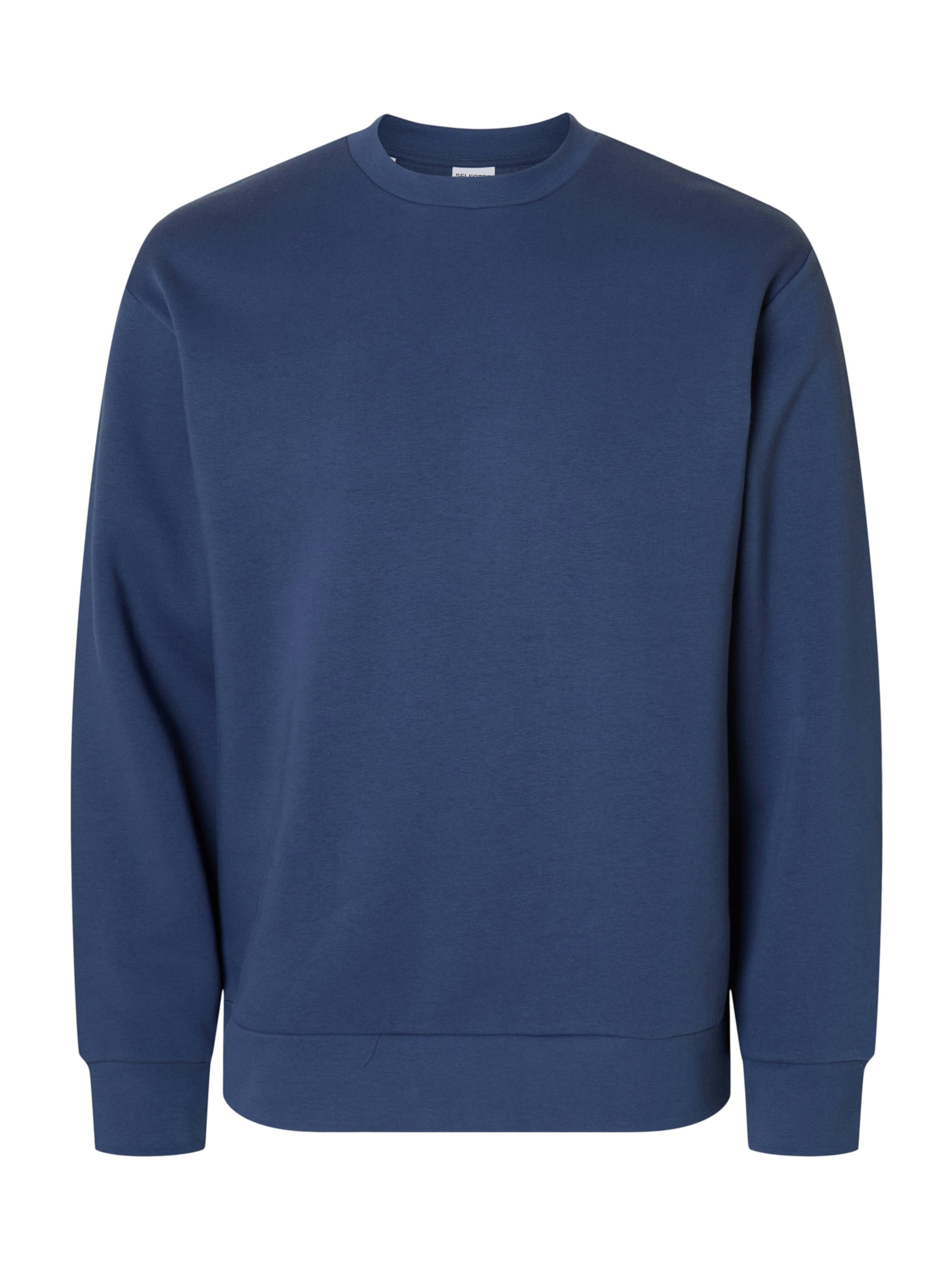 Sweat-shirt 'SLHZDAN' SELECTED en bleu : devant