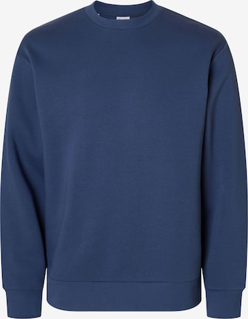 Sweat-shirt 'SLHZDAN' SELECTED en bleu : devant