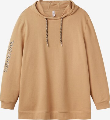 SHEEGO Sweatshirt in Beige: predná strana