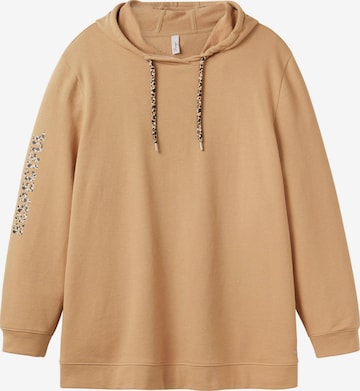 SHEEGO Sweatshirt in Beige: predná strana