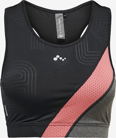 Reggiseno sportivo 'ONPJOKI SPORTS BRA' ONLY PLAY di colore grigio sfumato / rosa / nero, Visualizzazione prodotti
