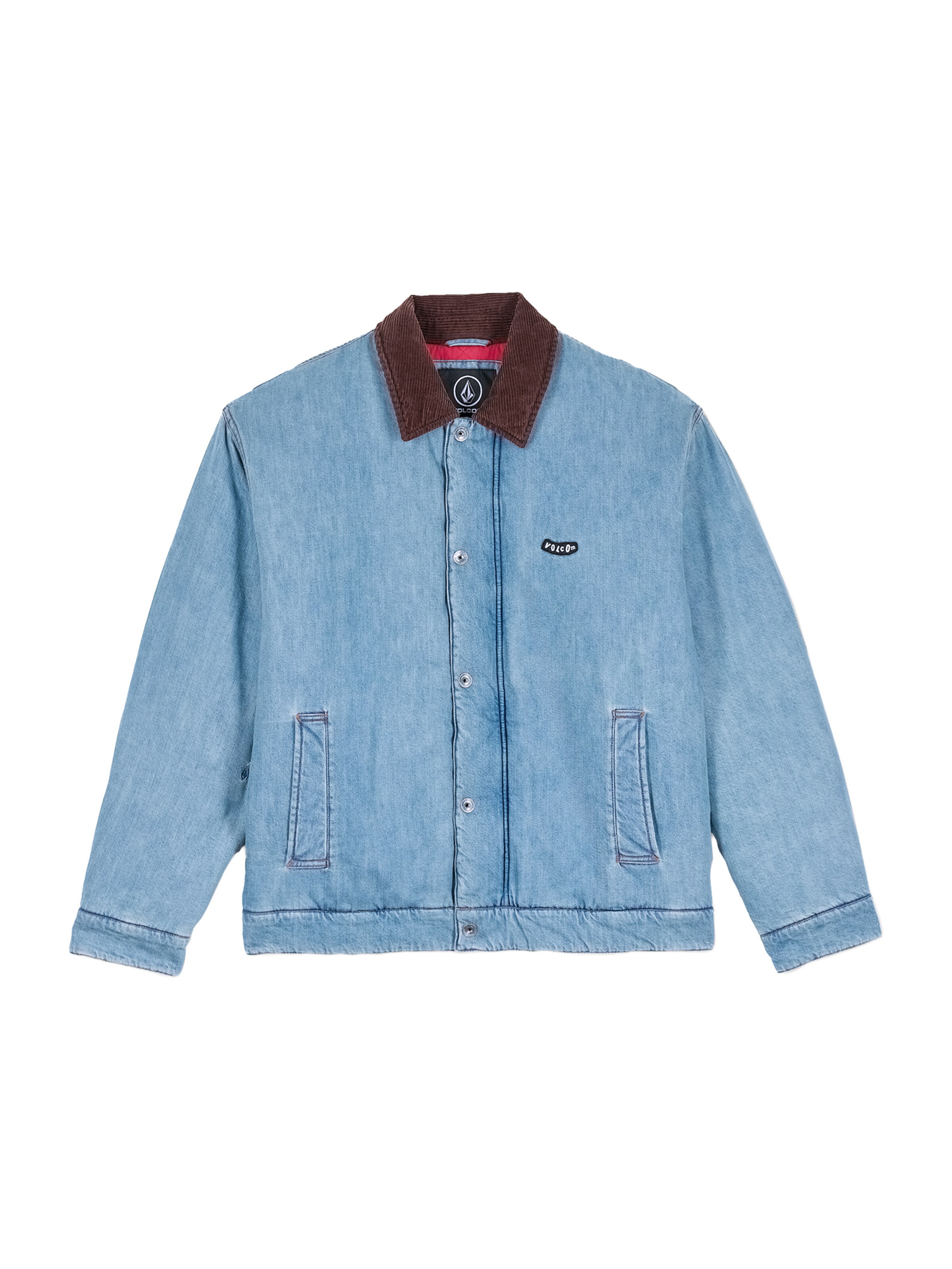 Volcom Übergangsjacke 'STONEWISH' in hellblau / braun, Produktansicht