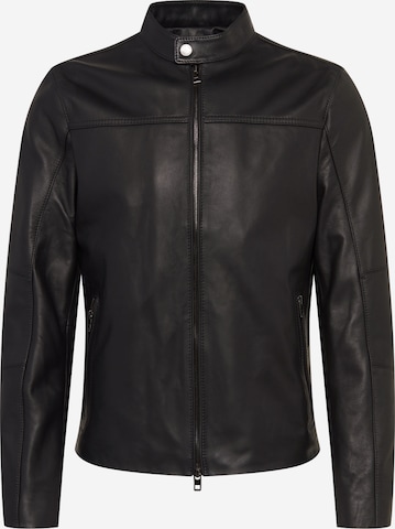 Michael Kors - Ajuste regular Chaqueta de entretiempo en negro: frente