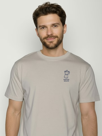GREENBOMB Shirt ' Fusion Espresso ' in Grijs